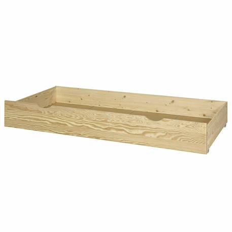 Pack lit gigogne avec tiroir et matelas bois massif noha Blanc+Blanc et bois+Bois 9 - vertbaudet enfant 