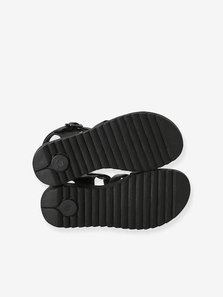 Sandales multi-brides enfant noir+or 5 - vertbaudet enfant 