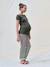 Tee-shirt de grossesse décolleté dos maille désaiguillée écru+kaki+terracotta 12 - vertbaudet enfant 