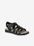 Sandales multi-brides enfant noir+or 1 - vertbaudet enfant 