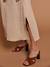 Robe longue grossesse effet cache-coeur en gaze de coton argile+beige+marine+terracotta 6 - vertbaudet enfant 