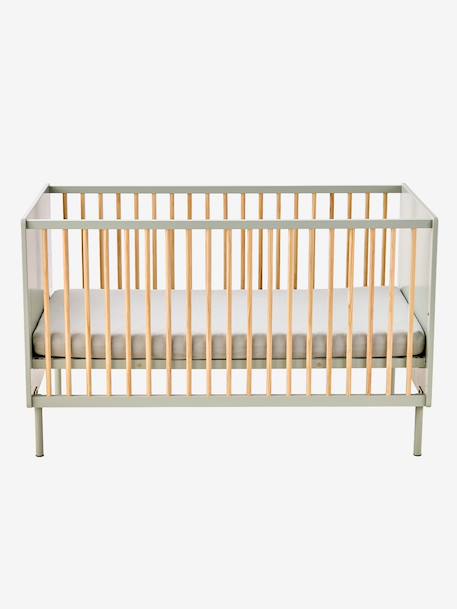 Lit bébé cannelé évolutif 70x140cm vert 7 - vertbaudet enfant 