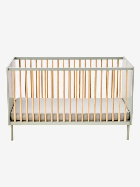 Lit bébé cannelé évolutif 70x140cm vert 6 - vertbaudet enfant 
