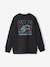 Sweat garçon col rond oversize anthracite 2 - vertbaudet enfant 