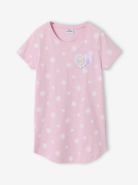 Chemise de nuit Disney La Reine des Neiges lilas poudré 1 - vertbaudet enfant 