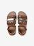 Sandales cuir enfant talon fermé collection maternelle lot marron+lot rose 4 - vertbaudet enfant 