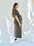 Robe longue grossesse et allaitement kaki+terracotta 4 - vertbaudet enfant 