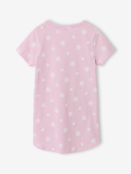 Chemise de nuit Disney La Reine des Neiges lilas poudré 2 - vertbaudet enfant 