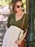 Blouse grossesse et allaitement avec lin beige+kaki 10 - vertbaudet enfant 