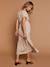 Robe longue grossesse effet cache-coeur en gaze de coton argile+beige+marine+terracotta 5 - vertbaudet enfant 