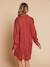 Chemise de nuit grossesse et allaitement terracotta+vert émeraude 3 - vertbaudet enfant 