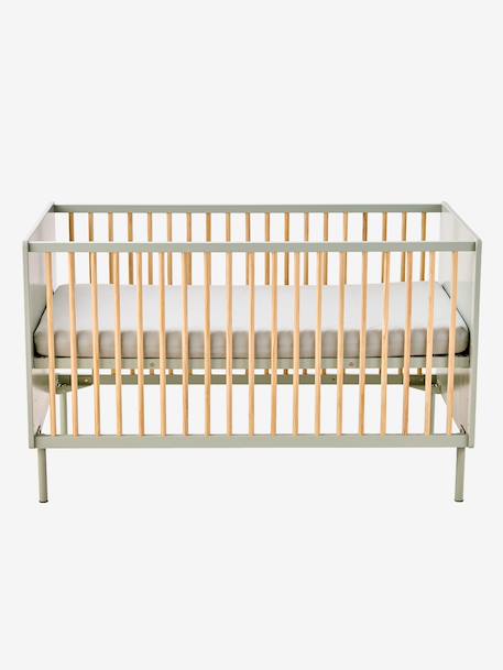 Lit bébé cannelé évolutif 70x140cm vert 8 - vertbaudet enfant 