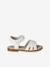 Sandales pailletées scratchées enfant collection maternelle blanc imprimé+lot bleu 2 - vertbaudet enfant 