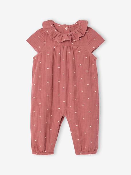 Combinaison bébé fille manches courtes blush 3 - vertbaudet enfant 