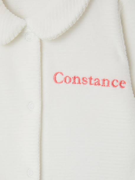 Lot de 2 pyjamas bébé en velours naissance beige+rose 14 - vertbaudet enfant 
