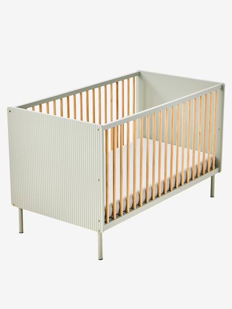 Lit bébé cannelé évolutif 70x140cm vert 5 - vertbaudet enfant 