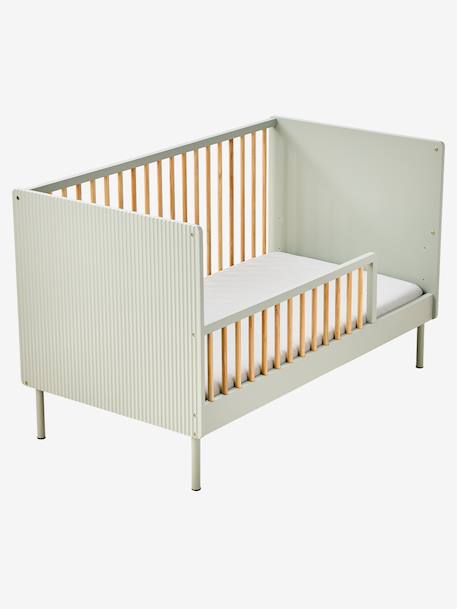 Lit bébé cannelé évolutif 70x140cm vert 10 - vertbaudet enfant 