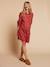 Chemise de nuit grossesse et allaitement terracotta+vert émeraude 1 - vertbaudet enfant 