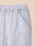 Pantalon taille élastiquée bébé Carreaux bleu 2 - vertbaudet enfant 