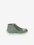 Chaussons bébé cuir souple zip vert sauge 3 - vertbaudet enfant 