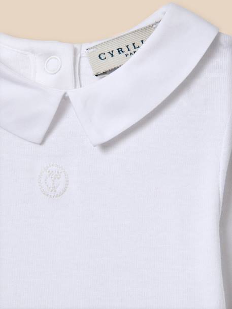 Body bébé col mac milan - coton biologique Blanc casse 2 - vertbaudet enfant 