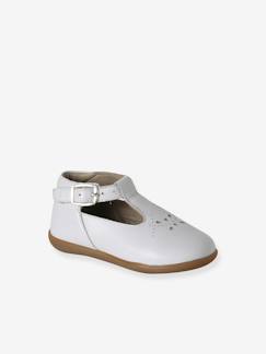 Chaussures-Chaussures salomés bébé fille cuir boucle