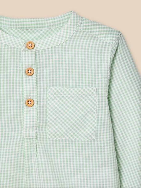 Chemise vichy Vichy vert 3 - vertbaudet enfant 