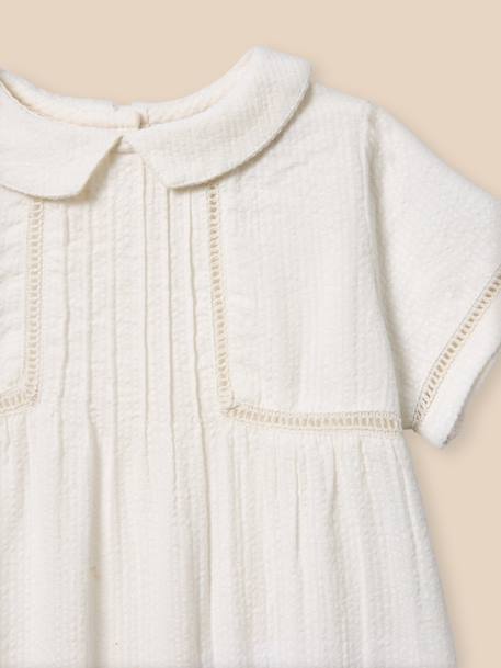 Barboteuse bébé simone - collection fêtes et mariages Blanc doux 2 - vertbaudet enfant 
