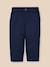 Pantalon tissu façonné bébé Marine clair 1 - vertbaudet enfant 