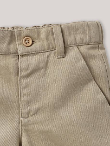 Short chino bébé Beige clair+Marron glace 7 - vertbaudet enfant 