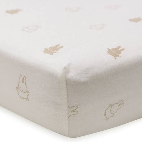 Drap housse Blanc, beige 2 - vertbaudet enfant 