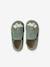 Chaussons bébé cuir souple zip vert sauge 2 - vertbaudet enfant 