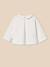 Chemisier guimpe en mini-seersucker bébé Blanc doux 1 - vertbaudet enfant 