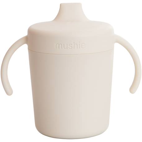 Tasse d'apprentissage en silicone Ecru+Fumée+Rose+Vert d'eau 1 - vertbaudet enfant 