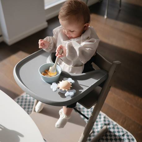 Tapis anti-éclaboussure Ecru+Vert+Vert, écru 9 - vertbaudet enfant 