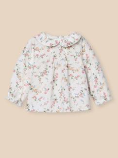 Bébé-Chemise, blouse-Chemisier guimpe en tissu liberty bébé