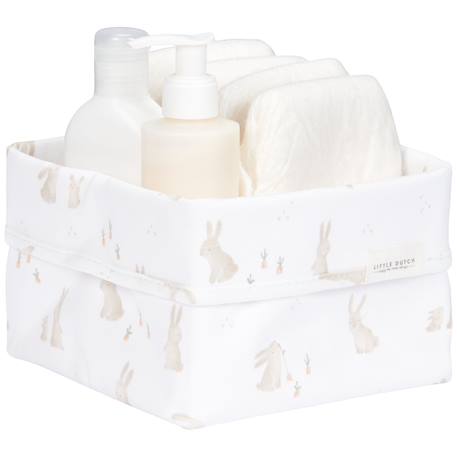 Panier de toilette baby bunny (15 x 15 cm) Ecru, marron, orange 2 - vertbaudet enfant 