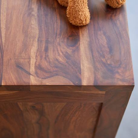 Commode enfant en bois de sheesham 3 tiroirs bonnie Marron 4 - vertbaudet enfant 
