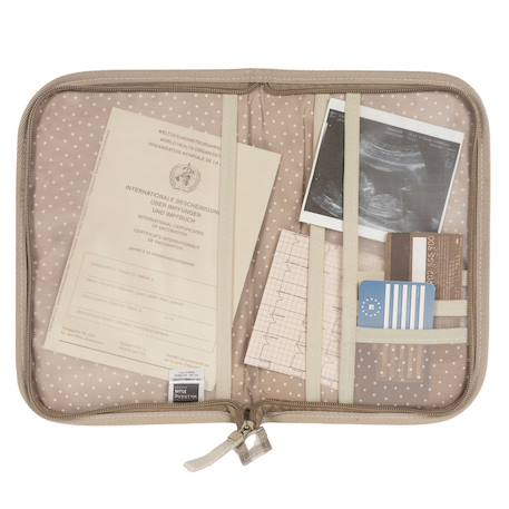 Protège carnet de santé Beige+Vert+Vert cadrillé 4 - vertbaudet enfant 