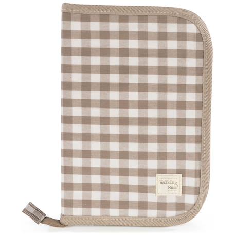 Protège carnet de santé Beige+Vert+Vert cadrillé 1 - vertbaudet enfant 