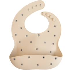 Puériculture-Bavoir à poche en silicone black daisy