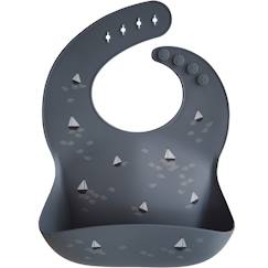 Puériculture-Bavoir à poche en silicone black daisy