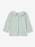 T-shirt bébé manches longues col claudine beige clair+vert d'eau 13 - vertbaudet enfant 