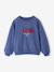 Sweat fille motif fantaisie écru+gris chiné+indigo 10 - vertbaudet enfant 