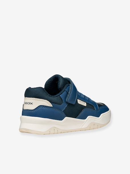 Baskets Perth Geox blanc+bleu+kaki 9 - vertbaudet enfant 