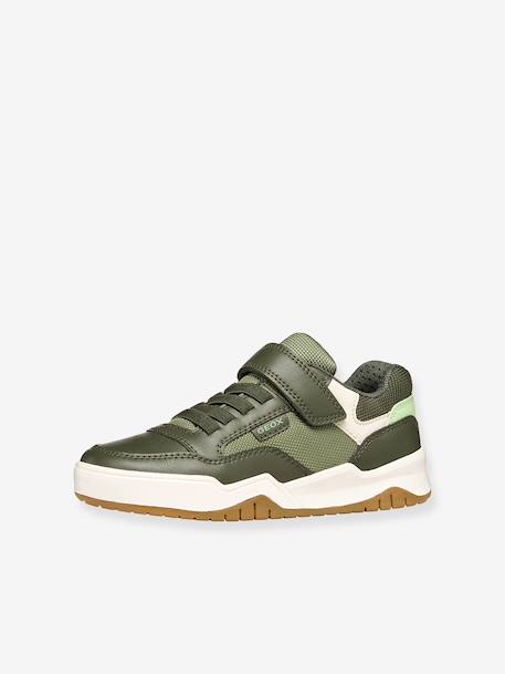 Baskets Perth Geox blanc+bleu+kaki 16 - vertbaudet enfant 