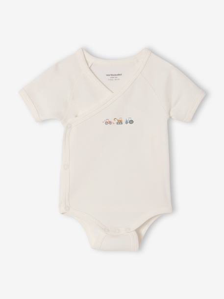 Lot 5 bodies naissance tracteur coton bio tomette 2 - vertbaudet enfant 