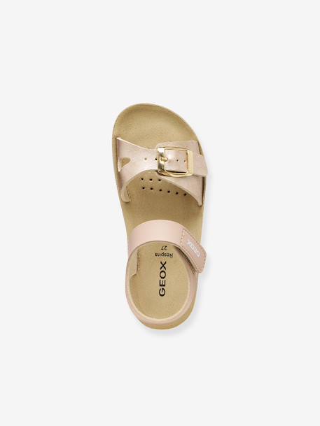 Sandales J SANDAL COSTAREI GI or+rose pâle 10 - vertbaudet enfant 