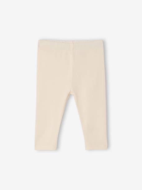 Lot de 2 leggings bébé Basics rose+vert sauge 3 - vertbaudet enfant 