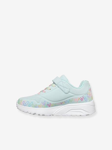 Baskets enfant Uno Lite Heart Craze Skechers bleu clair 4 - vertbaudet enfant 